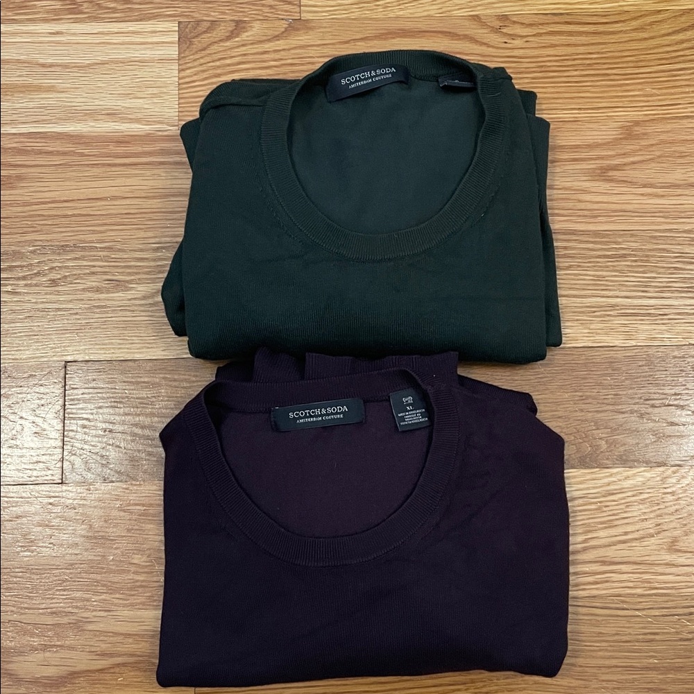 Scotch & Soda Deep Purple/green Knitwear